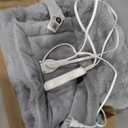 Amlie Home Heated Bubble Faux Fur Blanket Electric - 50"x60" Heating Blanket Throw 2/4/6/8 Hours Auto-Off 8 Heat Level Over-Heat Protection Electric ETL Certification Grey