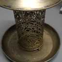 SWEETFULL Solar Bird Feeder for Outdoors Hanging, Metal Wild Bird Feeder for Cardinals Solar Garden Lantern with S Hook as Gift for Bird Lovers (2LBs Heavy Duty birdfeeders) (7.2"x7.2")