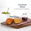 5 Pieces Silicone Spatula Set, Food Grade Rubber Spatula, Upgrade Strong Handle with Ergonomic Grip, Heat Resistant Up to 600F for Nonstick Cookware, Cooking (Pastel Colors)