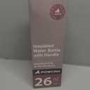 POWCAN 26 oz Insulated Water Bottle with 2-in-1 Straw and Spout Lid, Keep Cold 24H, Leak-Proof, Fits in Car Cup Holder, Stainless Steel Water Bottle for Sports, Travel, Gym, and School (Dried Rose)