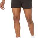 Amazon Essentials Men's Slim-Fit 5" Comfort Stretch Chino Shorts, Washed Black, 32