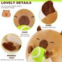Onsoyours Original Capybara Plush with Tennis Ball, Cute 12 inch Sport Capybara Brown Stuffed Animal, Ultra Soft Collectible Hugging Gift Plush Toy