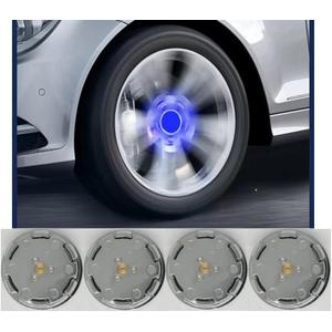Floating Auto Light Wheel Caps Compatible with BMW Vehicles, Retrofit Wheel caps to fit OEM Wheels-4pcs (M, 56mm)