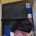 Mahjong Mat (33"x33") with 6 Mahjong Playing Instructions,4Tile Mixer,4Dice & Carrying Bag,Non-Slip and Silent Travel Mahjong Set for Mahjong/Poker/Board Games/Card Games/Dominoes (Blue-1)