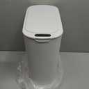 TIPGO 5 Gallon Motion Senor Bathroom Trash Can with Lid, Automatic Garbage Can Touchless, Smart Plastic Waste Basket for Narrow Spaces, Bathroom, Office, Bedroom, Living Room (White)