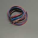 3 Pack Belts for Girls Rainbow  Silver