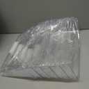 6 Pack Clear Acrylic Single Pocket, Plastic Hanging Wall Mount File Holder for Office Home, Clear