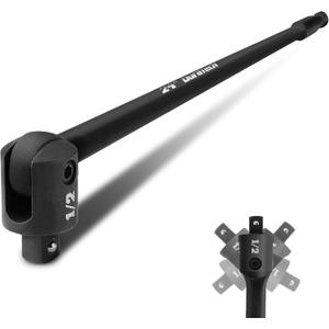 DURATECH 1/2" Drive 24-Inch Heavy Duty Breaker Bar with 240° Flex Head