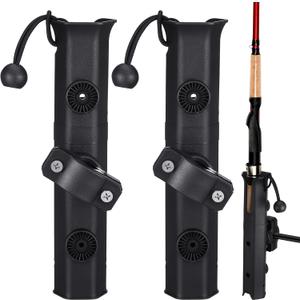 Seenelling Fishing Rod Holder for Bike Rack Pole Mount Rotatable Fishing Chair Pole Holders with Clamp for Boat Bicycle Motorcycle Kayak Cart