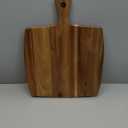 Large Acacia Wood Cutting Board with Handle 17"x13" Big Wooden Charcuterie Boards Butcher Block Meat Cutting Boards for Kitchen Decor Bread Cheese Serving Platter Thick Teak Chopping Board Food Tray (17"L x 13"W)