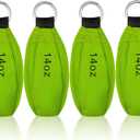 Oudain 4 Pieces Throw Weight Bags Bulk Arborist Climbing Rope Bags 14 oz / 400g Durable Multi-layer Outdoor Throw Bag Professional Multi Bag for Tree Rock Spelunking(Green)