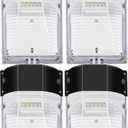 hykolity 30W LED Wall Pack Light with Photocell, 3450LM 5000K Daylight Dusk to Dawn 120V Outdoor Wall Mount Light, 150-250W MH/HPS Replacement, Waterproof Security Lighting - 4 Pack