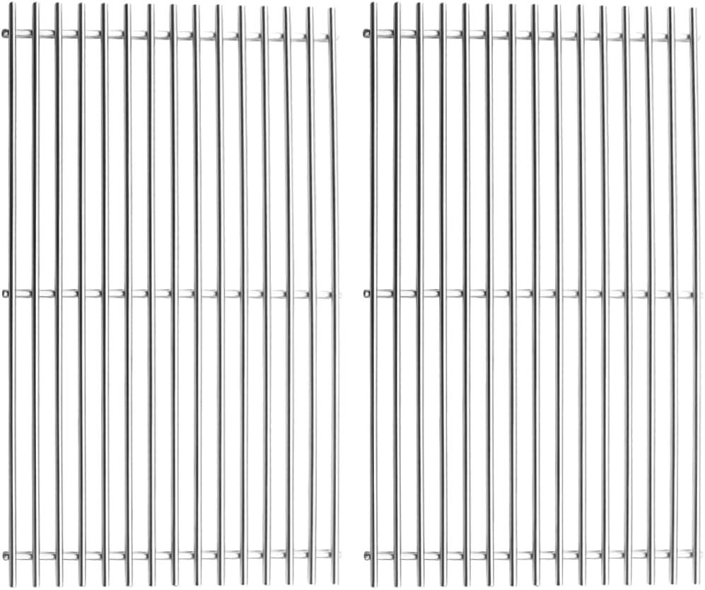 19.5" Grill Grates Replacement for Weber Genesis E and S Series 300 E310 E320 S310 S320 Gas Grills, Set of 2, Stainless Steel