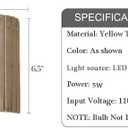 Hardwired LED Wall Sconce,Modern Natural Yellow Travertine Wall Lights for Bedroom with 3000K Warm White,Indoor Wall Lamp for Living Room,Dining Room,Hallway,Stairway,Wall Decor