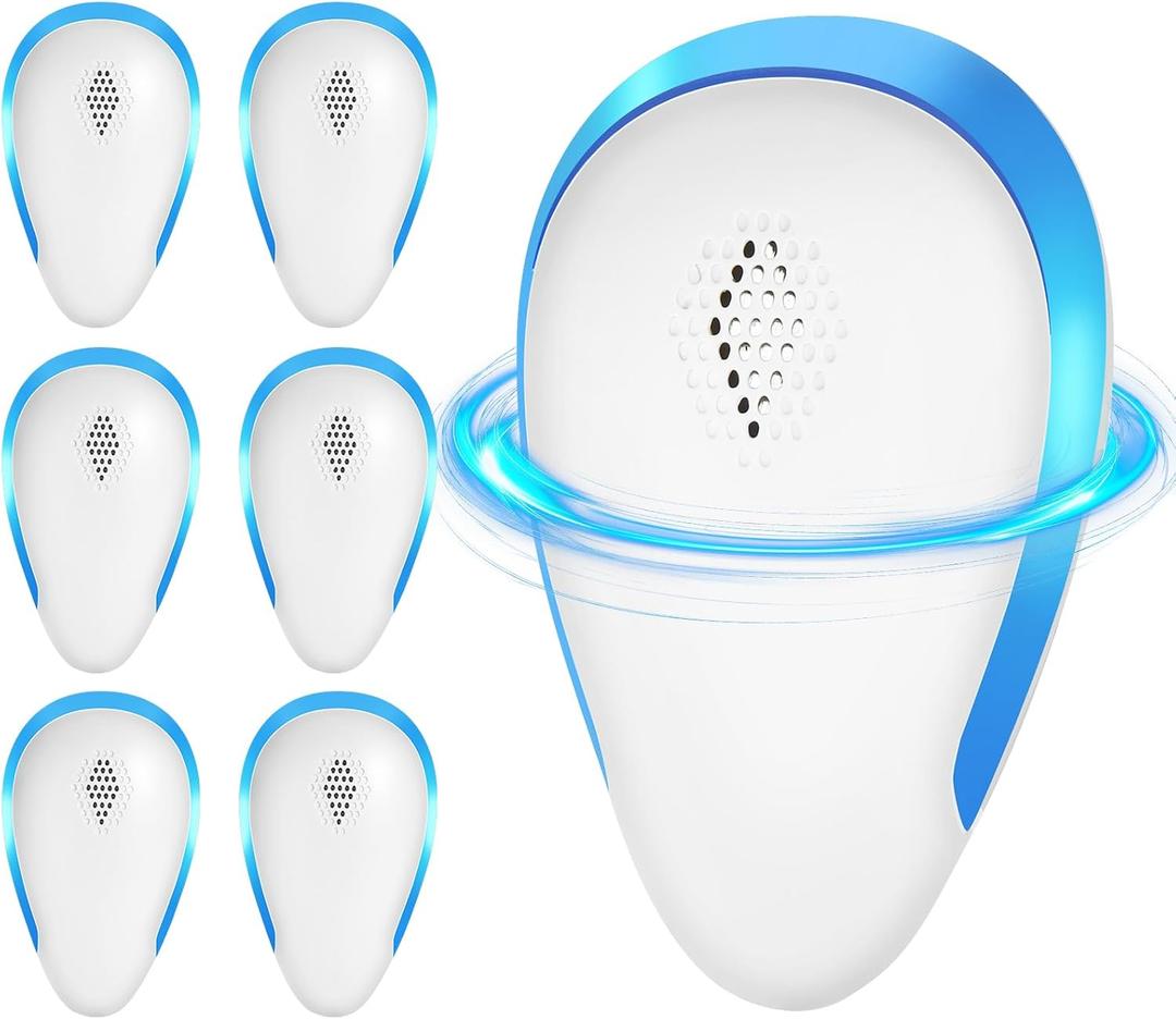 2026 Upgraded Ultrasonic Pest Repeller Indoor Insect Repeller Pestlab, Pest Control Roach, Mouse, Bugs, Mosquito, Mice, Spider, Ant, Mice Repellent Indoor, Rodent Repellent Ultrasonic Plug in, 6 Pack