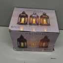 6 PCS Ramadan Lantern Lights, 8" Large Ramadan Eid Decorations for Home 2026, Ramadan Lanterns Decorative Ramadan Table Indoor Outdoor Decor, Eid Mubarak Ramadan Gifts for Kids