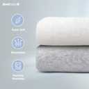 Jool Baby Changing Pad Covers (2 Pack) Soft & Comfortable, Fits Most Standard Diaper Changing Pads (Off-White & Gray-Wave)