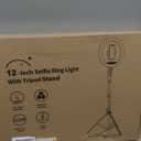 Weilisi 12" Selfie Ring Light with 63" Tripod Stand, Dimmable LED Ring Light with Phone Holder and Wireless Remote, [2-in-1] RGB & Selfie Stick for Photography/Makeup/Live Stream/YouTube (White/Warm)