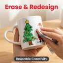 4 Pcs Mug Painting Kit Paint Your Own Mug With Gift Box Crafts for Couples Mom and Dad and friends DIY Gift(12 OZ)