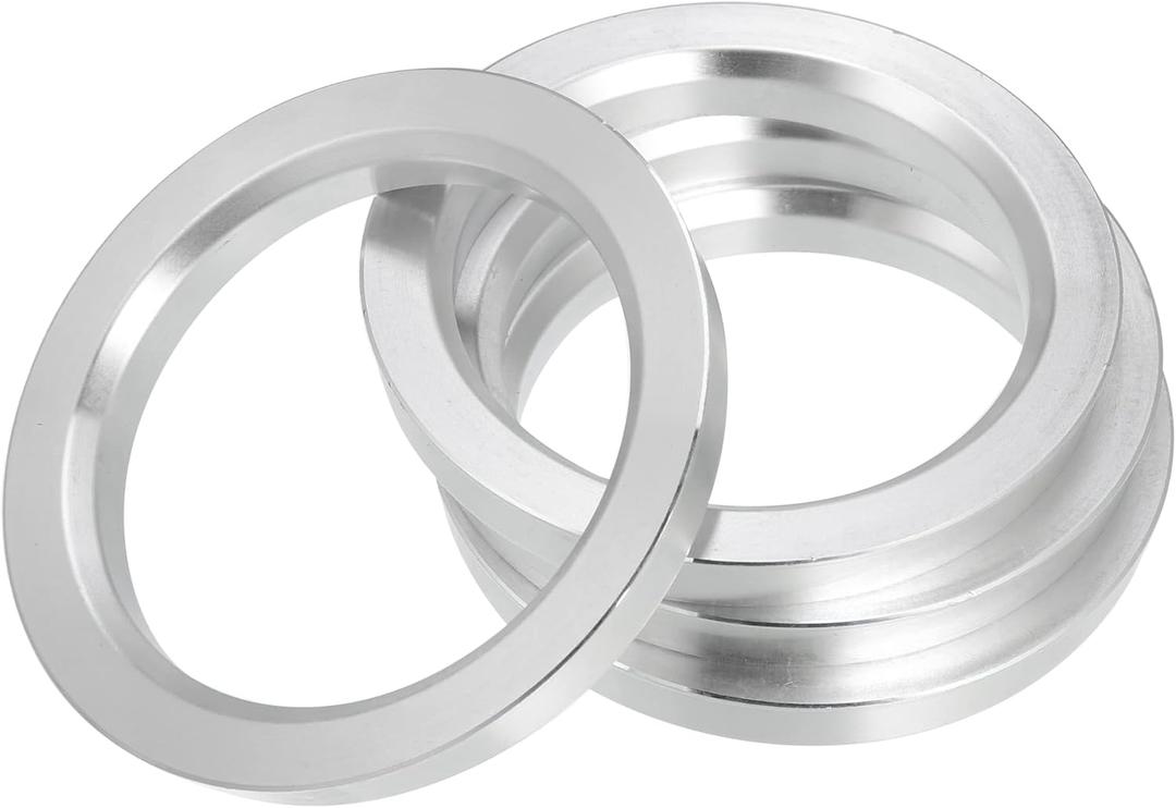 X AUTOHAUX 4pcs OD 87.1mm to ID 67.1mm Aluminium Alloy Car Hub Centric Rings Wheel Bore Center Spacer