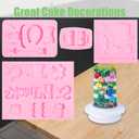 2 x St Patrick'S Day Silicone Molds 4 Pcs, Shamrocks Chocolate Fondant Mold Bull Head Arrow Beer Mug Horse Shoes Hat Clover Beard Bow Beard for Cake Decoration Cupcake Topper Resin Polymer Clay Crafts