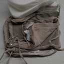 AAAAAcessories D-Shaped Chair Cushions, 2" Thick Dining Chair Pads with Ties and Removable, Machine-Washable Cover, 17" x 16", Set of 4, Oatmeal Beige