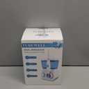 TUREWELL Water Flossing Oral Irrigator, 600ML Dental Cleaner 10 Adjustable Pressure, Electric Oral Flosser for Teeth/Braces, 8 Replacement Jet Tips for Family (White)