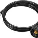 GasSaf 5FT Propane Hose, Propane Adapter 1lb to 20lb Converter, Propane Tank Gas Grill Hose Suitable for Weber Q Grill, Coleman Camping Stove, Buddy Heater and More Portable Grills Black
