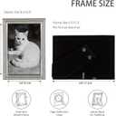 4x6 Picture Frame Silver Metal Glass Tabletop Stand Wedding Home Decor | Modern Decorative Photo Frame Artwork Gallery Piece for Shelf Office Desk and Housewarming Gift