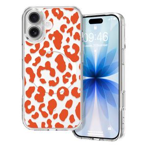 Marphe Magnetic for iPhone 17 Case 6.3 in Clear, Cute Cheetah Leopard