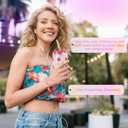 Happy Birthday Gifts for Women, Girls, Pink Birthday Gift Basket for Women, Birthday Gifts Basket for Her, Mom, Sister, Best Friend, Wife, Girlfriend, Coworker, Floral Daisy Glass Cup