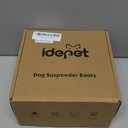 Idepet Dog Suspender Boots, Anti-Slip & Fall Waterproof Tall Shoes Legging for Small Medium Dog, Adjustable Suspender Boots for Winter Snow Rain Hiking Paws Protector 7