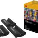 KODAK Dock Plus & Dock Photo Printer Cartridge PHC-120 - Cartridge Refill & Photo Sheets - 120 Pack,Black