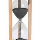 SuLiao Wooden Sand Timer 60 Minute Hourglass, Bamboo Sand Clock, Small Black Sand Watch 60 Min, Reloj De Arena Hour Glass Sandglass for Home Office Decorative Game Classroom