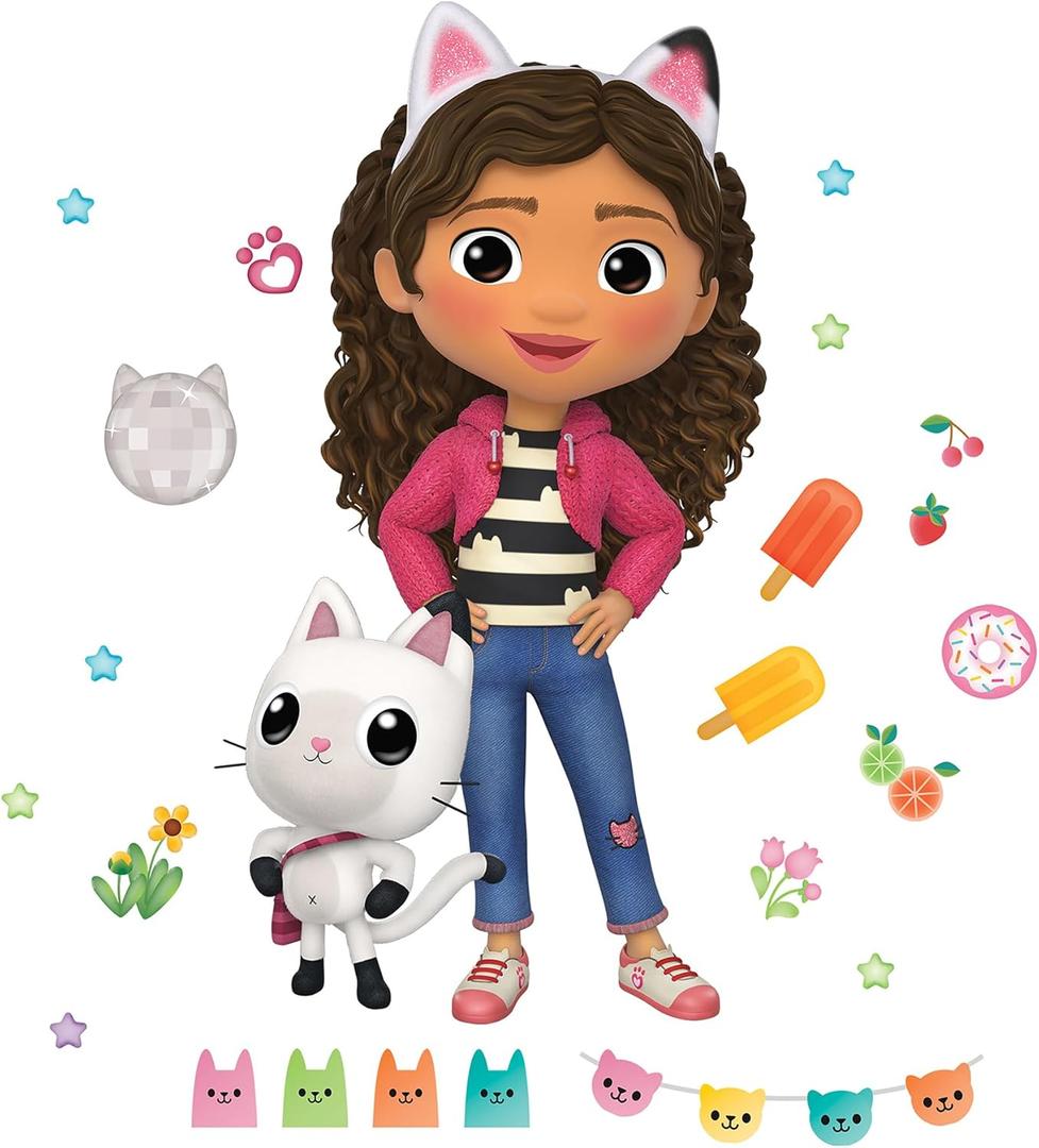 RoomMates DreamWorks Gabby's Dollhouse Character Giant Wall Decals , RMK5453GM ((Pack of 1))