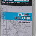 Quicksilver 18458Q4 Water Separating Fuel Filter Kit with Blue Water Warning Sensor for Mercury Outboards
