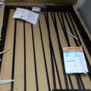 COMOMY 36" Extra Tall Baby Gate for Stairs Doorways, Fits Openings 29.5" to 43.3" Wide, Auto Close Sturdy Safety Dog Gate for House, Pressure Mounted Easy Walk Through Pet Gate with Door, Black