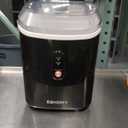 Nugget Ice Maker Countertop with Handle, Ready in 6 Mins, 34lbs Per Day, Removable Top Cover, Auto-Cleaning, Portable Sonic Ice Maker with Basket and Scoop, for Home/Party/RV/Camping (Black) 