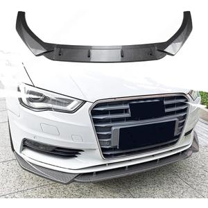 Aerodynamic Front Bumper Splitter Lip, Blade, Chin Spoiler, Body Kit Fit for Audi A3 8V Pre-Facelift 2013-2016 Standard,Carbon Fiber Style