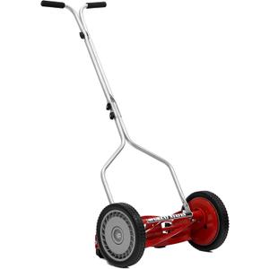 Great States 304-14 14-Inch 5-Blade Push Reel Lawn Mower, Red