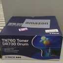 WEAREC TN760 Toner Cartridge and DR730 Drum Unit Replacement for Brother TN-760 TN730 DR730 DR 730 Work with DCP-L2550DW HL-L2350DW HL-L2390DW HL-L2395DW Printer (2 Toners, 1 Drum Unit, 3Pack)