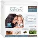 SafeRest Zippered Mattress Protector - Premium 9-12 Inch Waterproof Mattress Cover for Bed - Breathable & Noiseless Washable Mattress Encasement - Twin