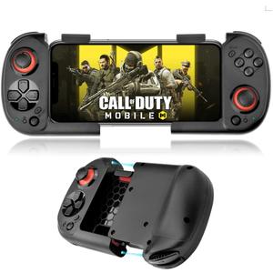 arVin Wireless Gaming Controller for iPhone/iOS/Android with Magnetic Storage, Pocket Size, Portable Bluetooth Gamepad Joystick for iPhone 15/14/13/Samsung Galaxy 22/21/20/Call of Duty Mobile/Genshin (Black)