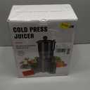 Juicer Machines with 5.8" Large Feed Chute, Cold Press Juicer for Whole Vegetables and Fruits 400W, Slow Masticating juicer Easy to Clean Juice Extractor Machine High Juice Yield (Titanium Gray)