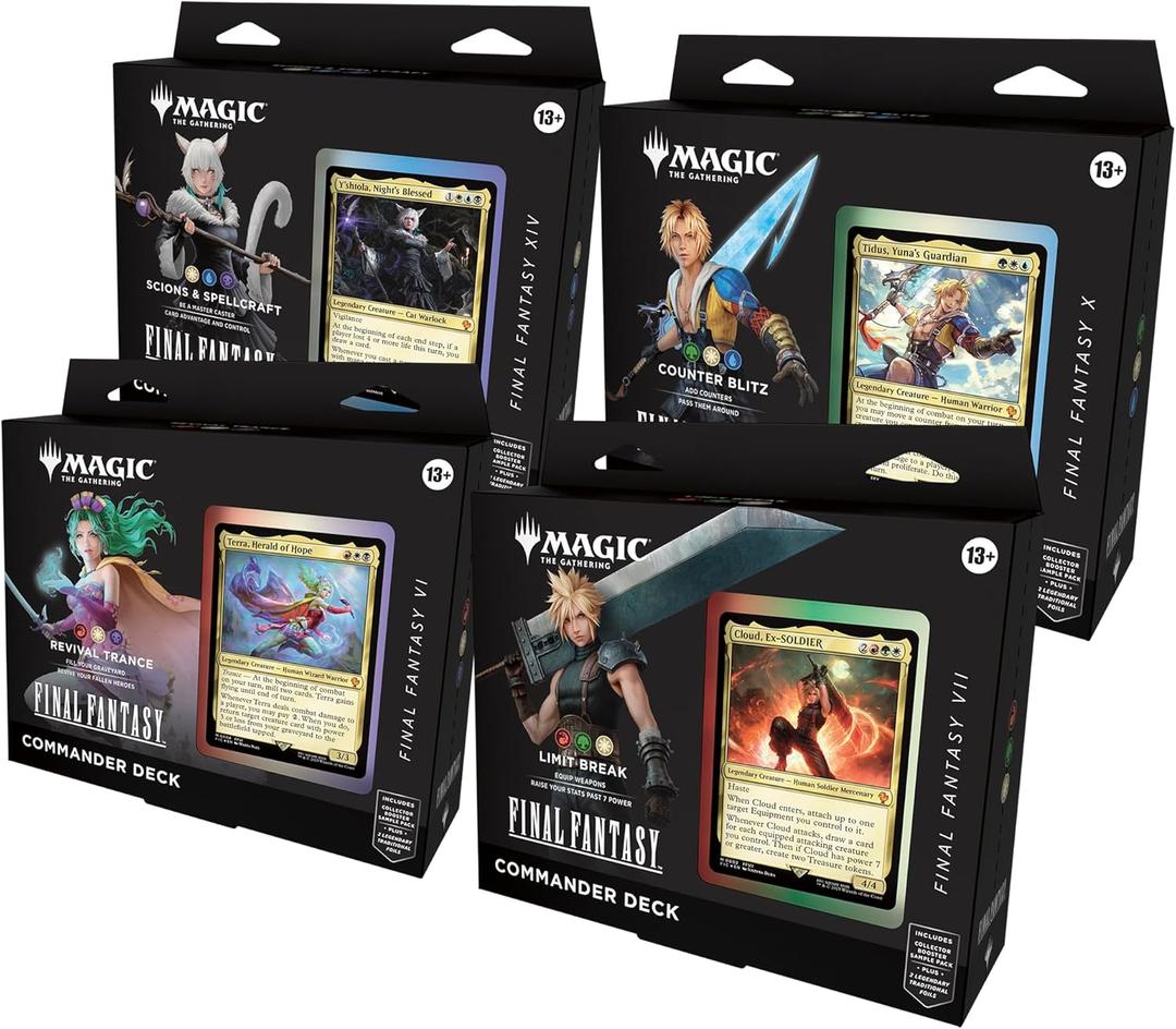 Magic: The Gathering - Final Fantasy Commander Deck Bundle (Includes All 4 Decks) Magic: The Gathering - Final Fantasy Commander Deck Bundle (Includes All 4 Decks)
