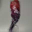 Dark Purple Ombre Lace Front Wig Human Hair Body Wave Burgundy Ombre 13x4 HD Glueless Lace Front Wigs 3 Tone Pink to Red and Purple Colored for Fashion Women 180% Density 18 Inch