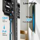 UL Listed Tilting Low Profile TV Wall Mount - Holds Most 26-60 Inch TVs Up to 99 lbs, Quick Release Lock, Max VESA 400x400mm, Fits 8''-16'' Studs - by USX STAR