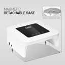 GAOY Cordless UV LED Nail Lamp for Gel Nails, Rechargeable UV Light, Professional Nail Dryer with 4 Timers, Automatic Sensor and Sensitive Mode for Fast Curing, White