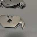 Mudder Utility Hook Blades Steel Hook Razor Knife Blades for Roofing and Carpet with Plastic Box,(90 Pieces)