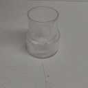 Ribbed Glass Vase, Flower Vase, Fluted Clear Vases for Flowers, Modern Vases for Living Room, Dining Table, Entryway, Shelf, Wedding, Office, Coffee Table, Birthday, 7.5 Inches (Large)